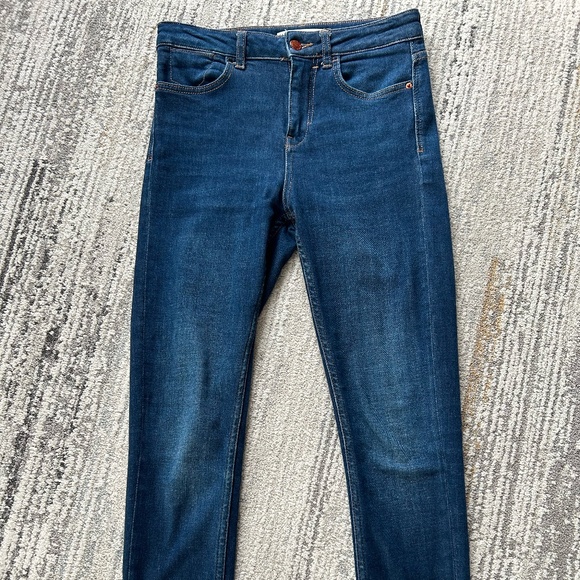 Zara High Waisted Skinny Jeans - Size 27 - Picture 1 of 7